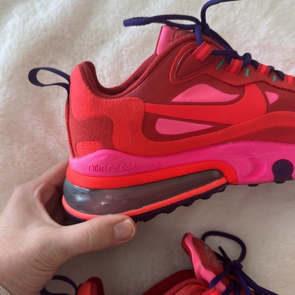 Nike Air Max 270 Sneaker in Mystic Red, Burnt Crimson, Pink Blast, Habanero 7.5 - Picture 12 of 15